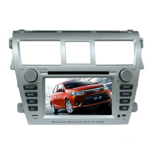 2DIN lecteur DVD de voiture digne des Toyota Vios avec système de Navigation GPS Radio Bluetooth stéréo TV